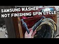 SAMSUNG WASHER WILL NOT SPIN, OUT OF BALANCE FIX. HOW TO REPLACE SHOCKS ON SAMSUNG WASHER