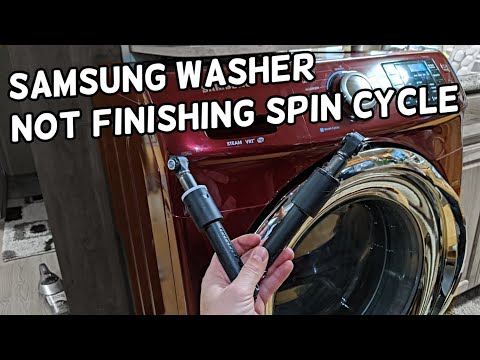 SAMSUNG WASHER WILL NOT SPIN, OUT OF BALANCE FIX. HOW TO REPLACE SHOCKS ON SAMSUNG WASHER