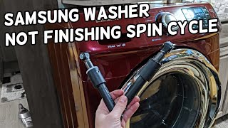 SAMSUNG WASHER WILL NOT SPIN, OUT OF BALANCE FIX. HOW TO REPLACE SHOCKS ON SAMSUNG WASHER
