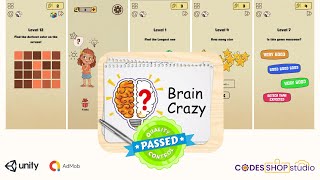 Brain crazy IQ Challenge Puzzle game|100%tested l Brain 100 IQ test screenshot 1