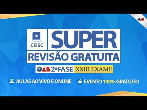 15/09 - 08h-12h: Processo do Trabalho - Cleize Kohls - Super Revisão Gratuita OAB 2ª Fase XXIII - 15/09 - 08h-12h: Processo do Trabalho - Cleize Kohls - Super Revisão Gratuita OAB 2ª Fase XXIII