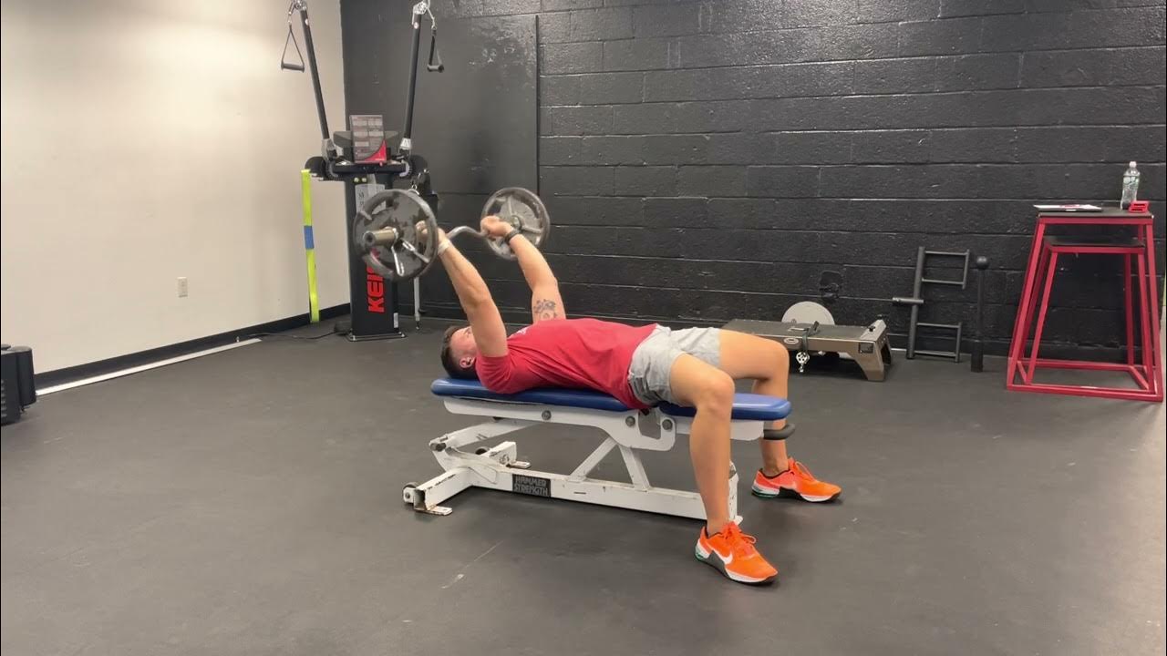 EZ Curl Bar Skull Crushers Demo YouTube