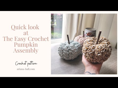 Crochet Pumpkin Quick Assembly