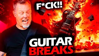 JAMES HETFIELD REACTION WHEN HIS GUITAR BREAKS LIVE #METALLICA