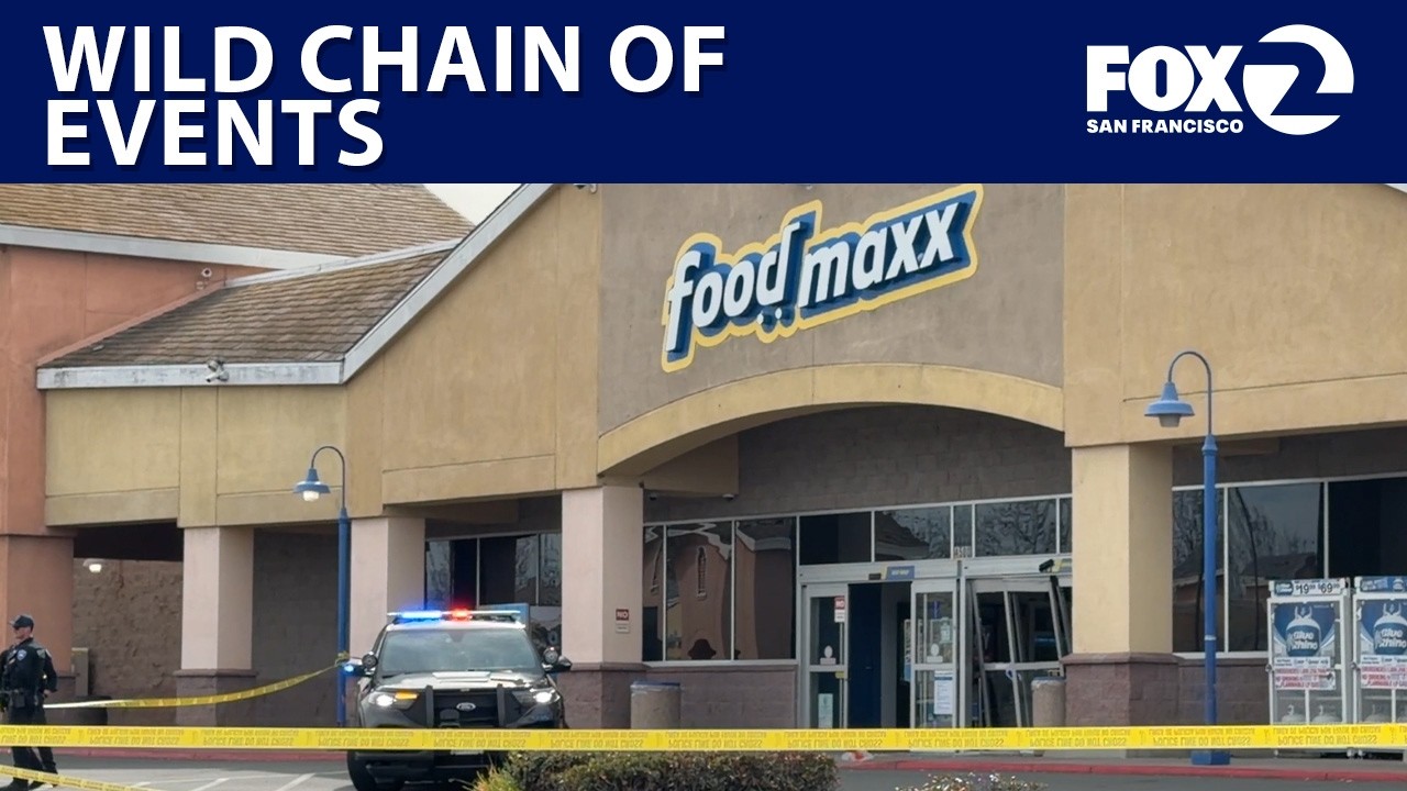 Antioch cop trapped inside suspect's car after FoodMaxx robbery attempt