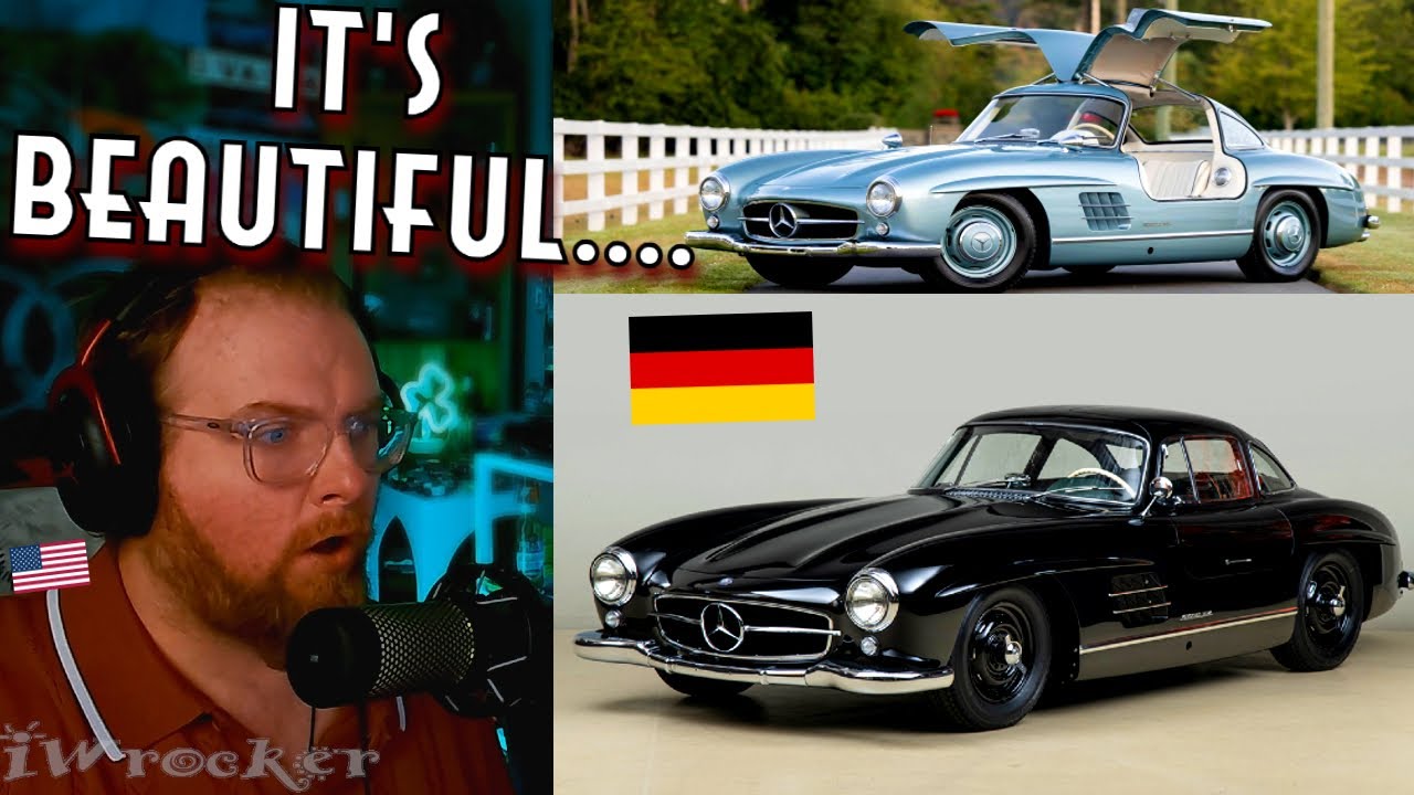American Reacts to the Mercedes 300 SL Gullwing - Germany's First Supercar