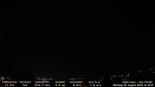 Timelapse Cam 1 - Natt til 22. august 2022