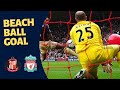 Darren bents beach ball goal  sunderland v liverpool 2009