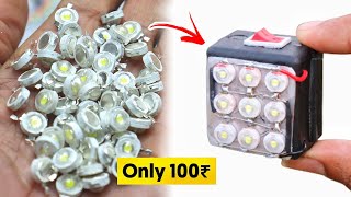 How To Make SuperBright Led Emergency Light DIY 9 Watt Flashlight 🔦