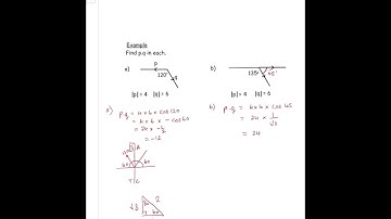 Higher Maths: Scalar Product