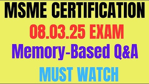 🔥 MASTER IIBF MSME CERTIFICATION: 08.03.25 ASKED QUESTION BREAKDOWN! DETAILED EXPLANATION || PART 3