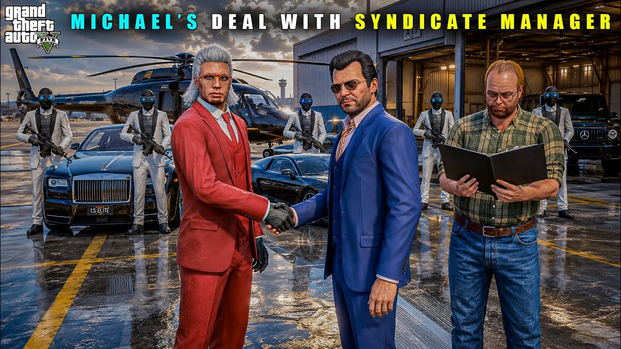 GTA 5 : MICHAEL'S SECRET DEAL WITH SYNDICATE MANAGER || BB GAMING