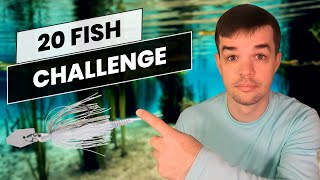 20 Fish Challenge Came Down to the WIRE | Kayak Bass Fishing