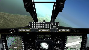 DCS A-10C: Cold Startup, takeoff, a ride, some weapons, landing, eject.