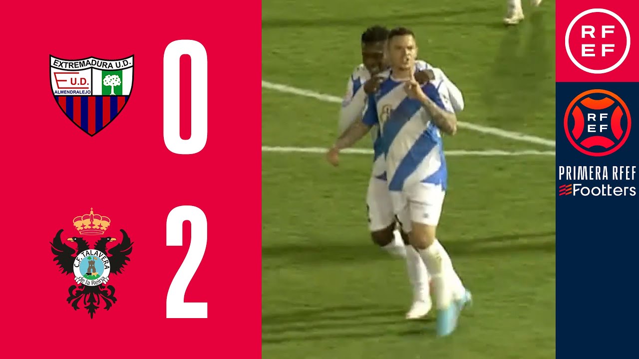 RESUMEN | Extremadura UD 0-2 CF Talavera de la Reina | PrimeraRFEF | Jornada 20 | Grupo 1