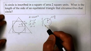 904 GE Triangle Circumscribes Circle Inscribed by Square