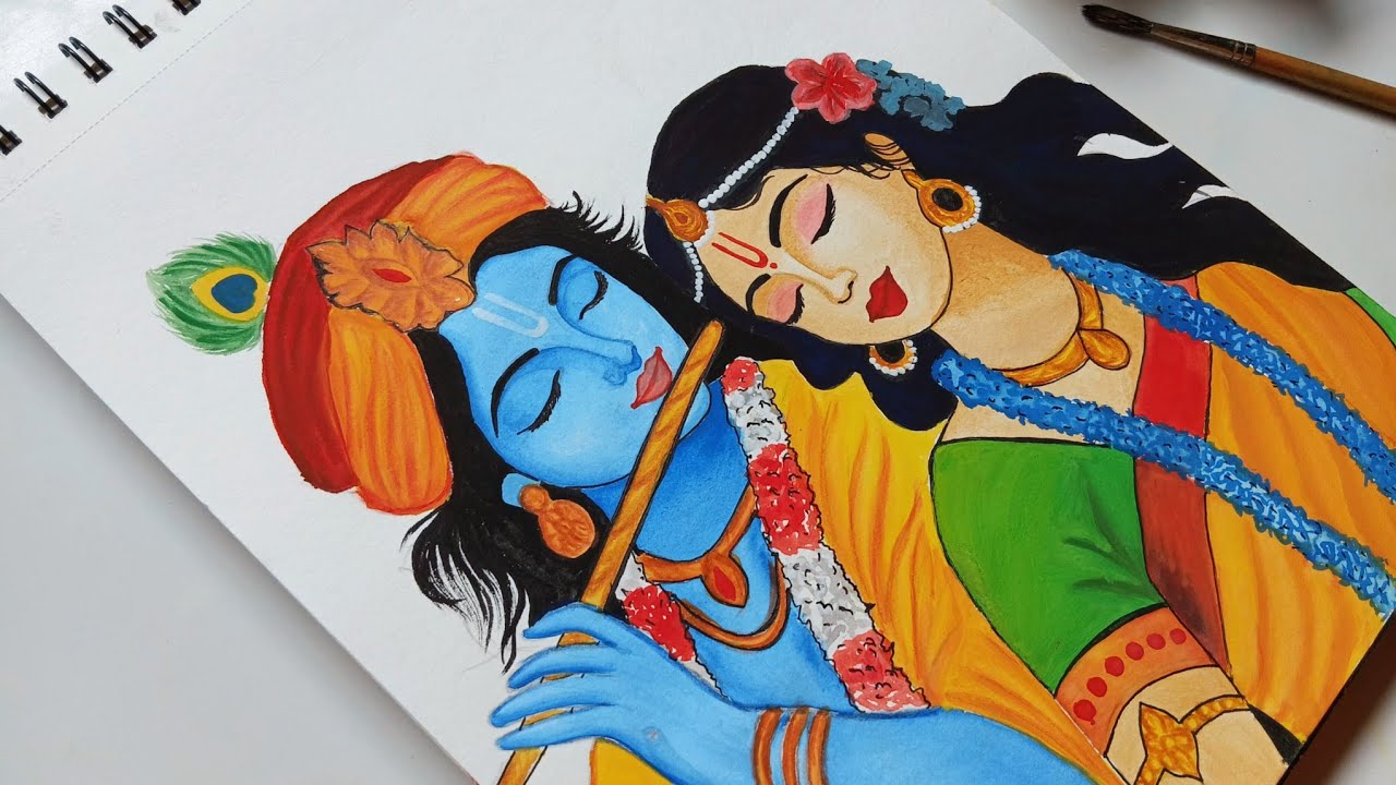 Radha krishna drawing |How to draw Radha krishna | step by step ...