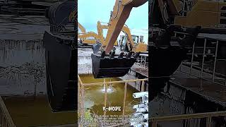 장비 수명을 늘리는 포크레인 버킷 자동 세척 클라스 #worker #process #heavyequipment #satisfying #clean