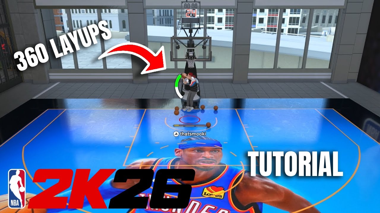 360 LAYUPS ANIMATIONS IN NBA 2K26.......! HOW TO DO REVERSE LAYUPS
