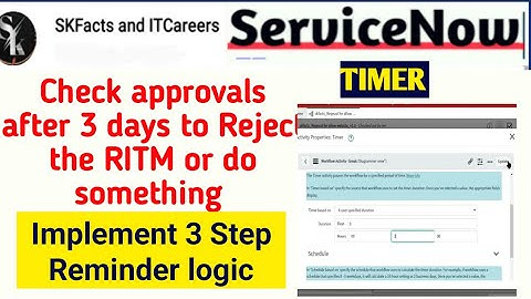 Implement 3 step reminder process || Workflow Timer activity - check approvals after 3 days & reject