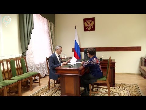 Врио губернатора Андрей Травников впервые провёл личный приём граждан Новосибирской области