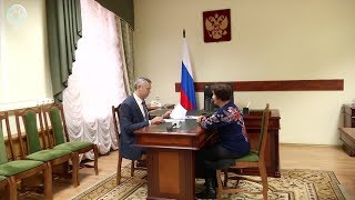 Врио губернатора Андрей Травников впервые провёл личный приём граждан Новосибирской области