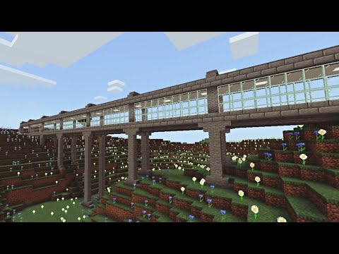 MINECRAFT - CONSTRUÍNDO UMA PONTE DE DIORITO. MUITO