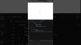 #008 Create Light & Dark Mode Toggle in 30 Seconds 😳🔥#webdevelopment #vscode #coding