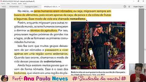 Como você imagina que vivem os povos nômades descreva a maneira como você imagina que eles conseguem alimentos?