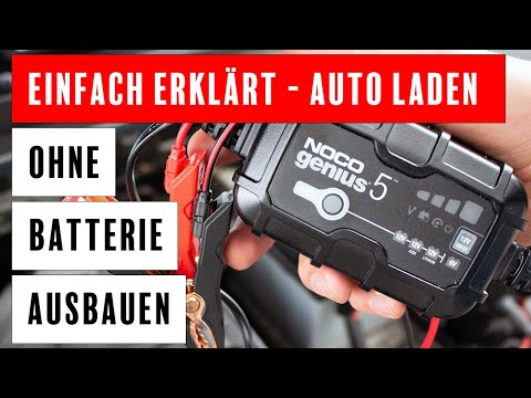 Autobatterie laden ohne abklemmen - in 5 Minuten erledigt mit diesen 8  einfachen Schritten 