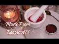 Turning Beetroot into Lip Balm 💄 |No Chemicals!| Natural Lip Tint DIY (Beetroot + 3 Ingredients!)