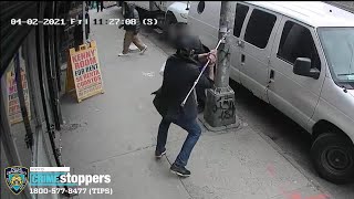 Caught On Camera: Suspect Attacks Man With Metal Pole After Allegedly Robbing Bronx Store