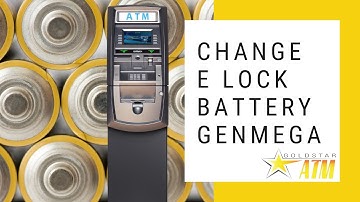 ATM Service Video: Change E Lock Battery on Your GenMega G2500 ATM - Troubleshoot With GoldStar ATM