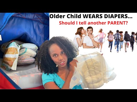 Should I Tell another parent MY KID WEARS A DIAPER (sleepover parties)?