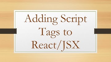 Adding Script Tags to React/JSX