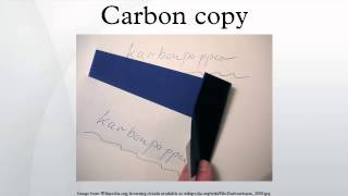 Carbon copy 