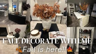 FALL DECORATE WITH ME 2025|DECORATING IDEAS WARM &amp; NEUTRAL COLOURS.