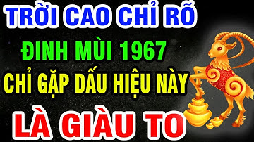 Đinh Mùi 1967 SẮP GIÀU TO, TIỀN TÀI TỰ ĐẾN, Phước Báu Ngập Nhà Nếu Gặp 1 Trong 9 Dấu Hiệu Này!