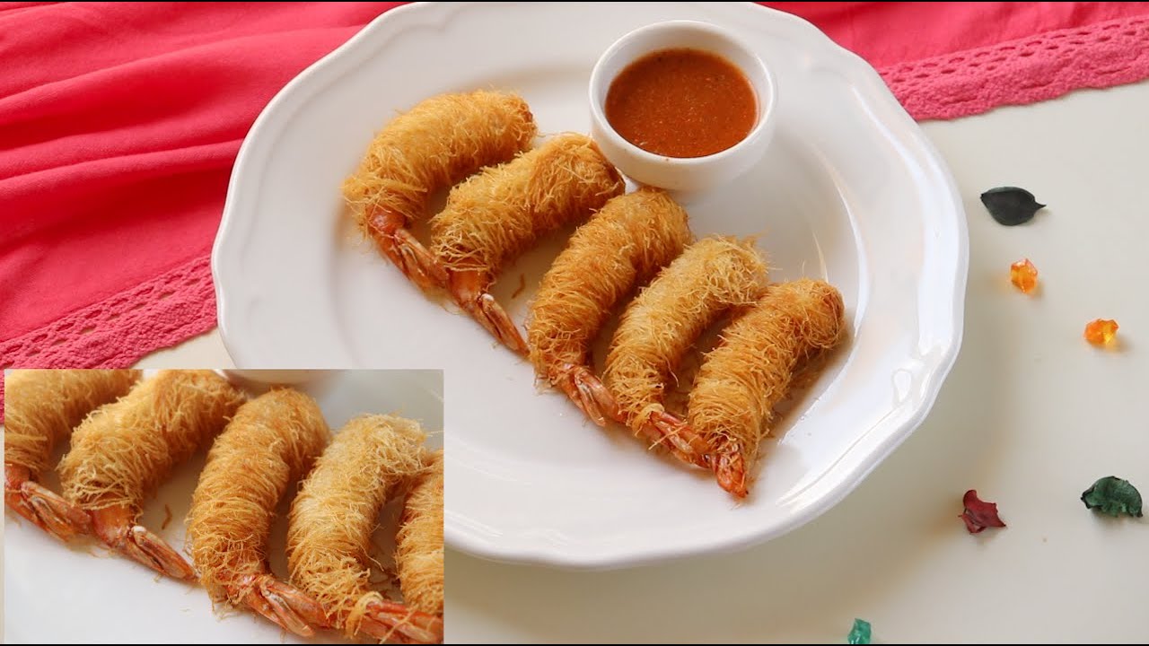 الجمبري بالكنافه علي طريقه اشهر المطاعم ،وصفه رائعه تستحق التجربه