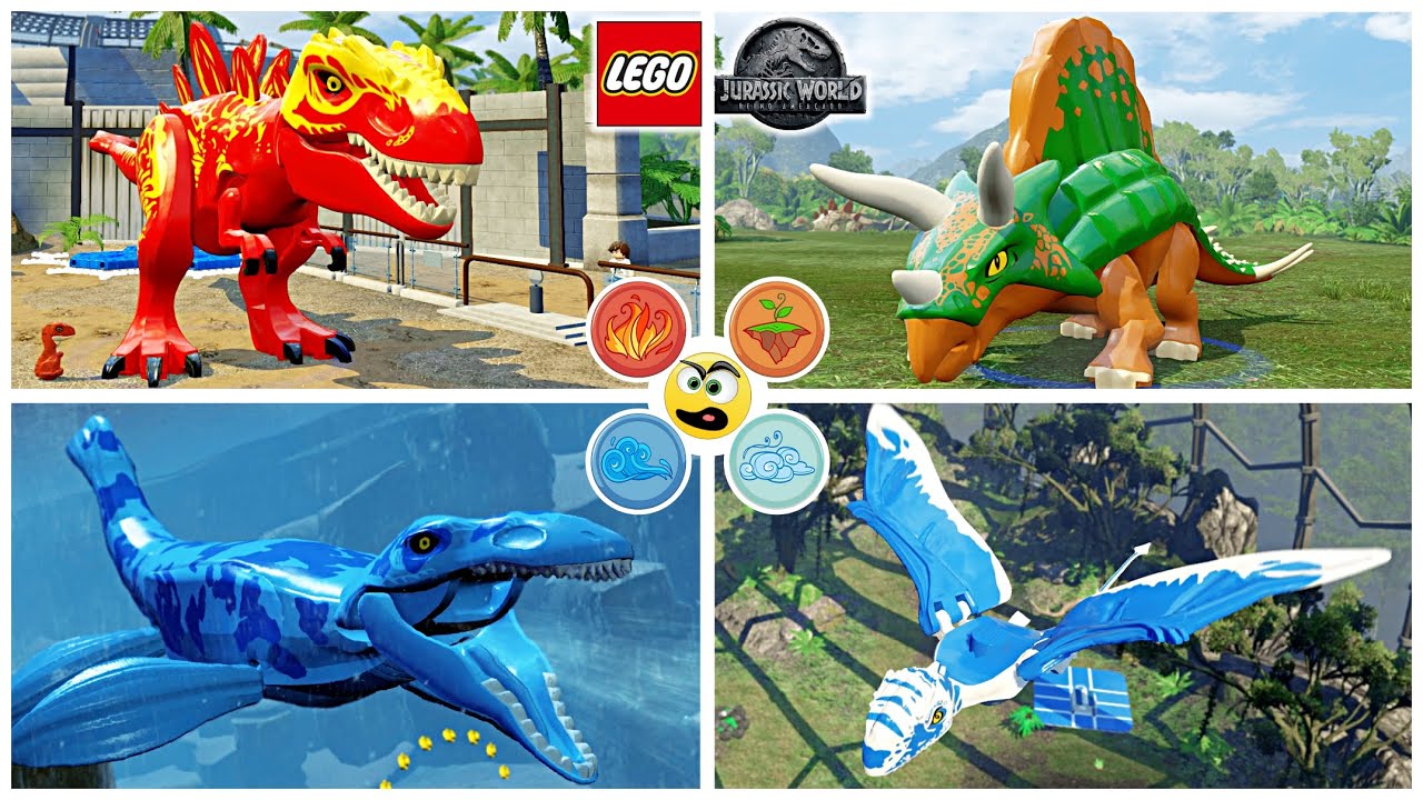 LEGO Jurassic World - CRIEI DINOSSAUROS ELEMENTAIS