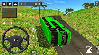 🚍💥 EURO COACH BUS COMPLETELY FLIPPED ON HILL ! 😱 | NEW MOD UPDATE | BUS SIMULATOR INDONESIA #bussid  screenshot 3