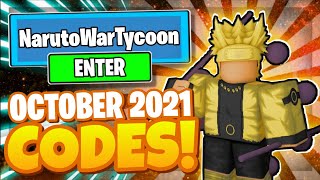 *OCTOBER 2021* NARUTO WAR TYCOON CODES ALL NEW *UPDATE 7* Roblox Naruto War Tycoon Codes