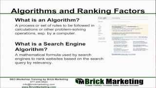 Search Algorithms and Ranking Factors