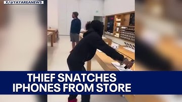 Thief steals iPhones from California Apple store