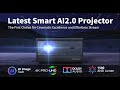 ELEPHAS 2025 Newest Smart 4K Projector with WiFi and Bluetooth