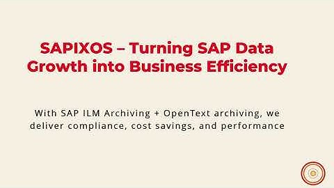 SAPIXOS | SAP BW Archiving