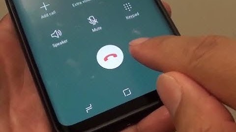 Samsung Galaxy S9 / S9+: How to End a Phone Call