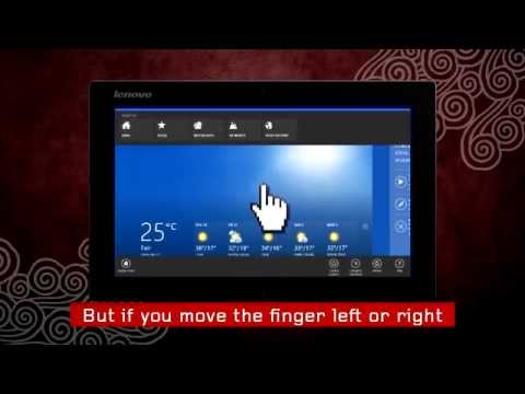 Use Windows 8 with Your Fingers - Lenovo IdeaTab Lynx K3011