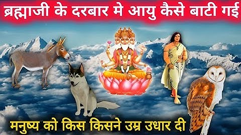 मनुष्य 40 वर्ष के बाद किसकी आयु भोगते है | Brahma ji ke Darbar Mein Aayu kaise bati gai