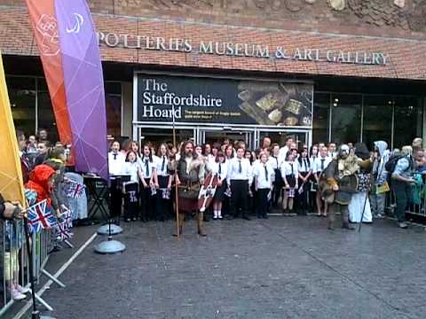 The Olympic Torch in Stoke-on-Trent